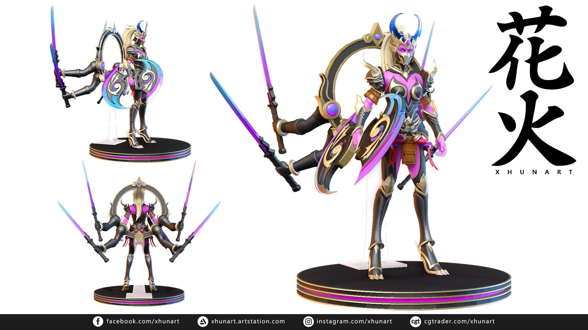 Hanabi Rakshesha STL 3D print model_2