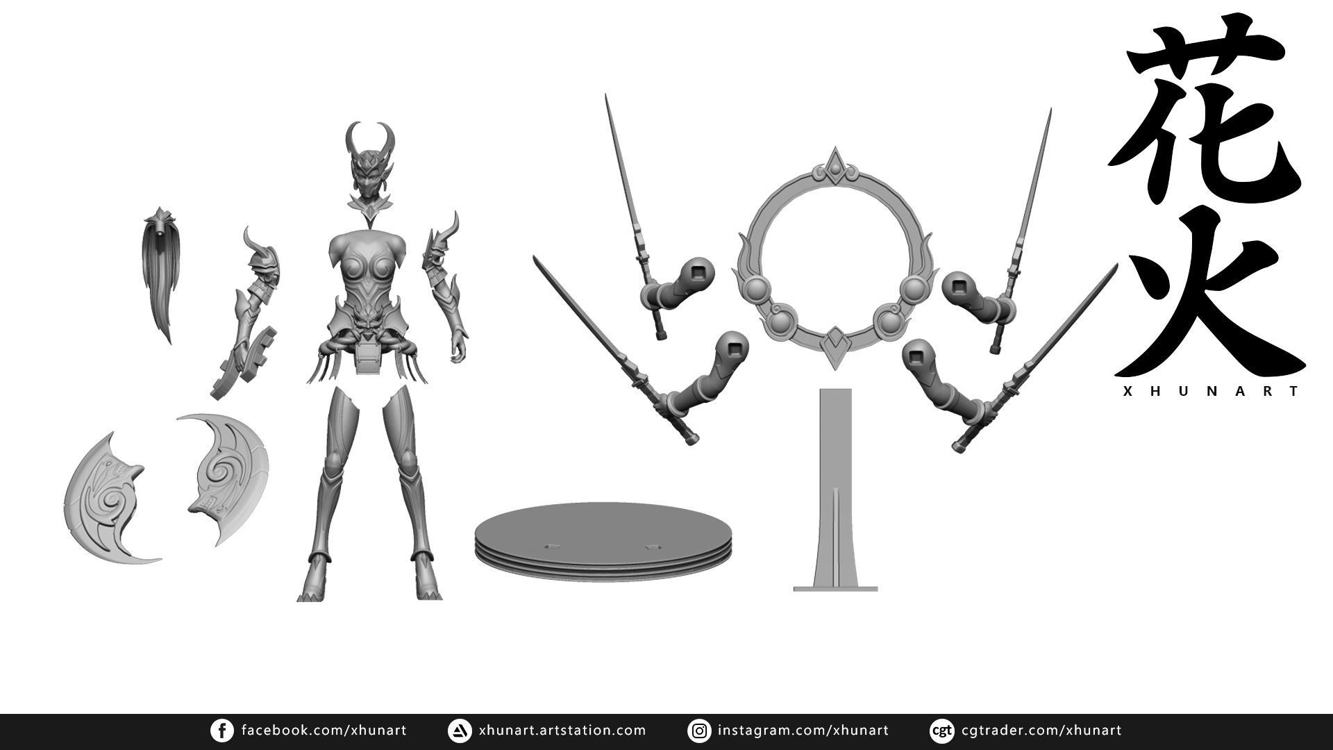 Hanabi Rakshesha STL 3D print model_4