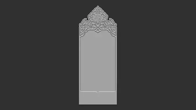 Islamic Memorial Tombstone for cnc Carving 3D print model