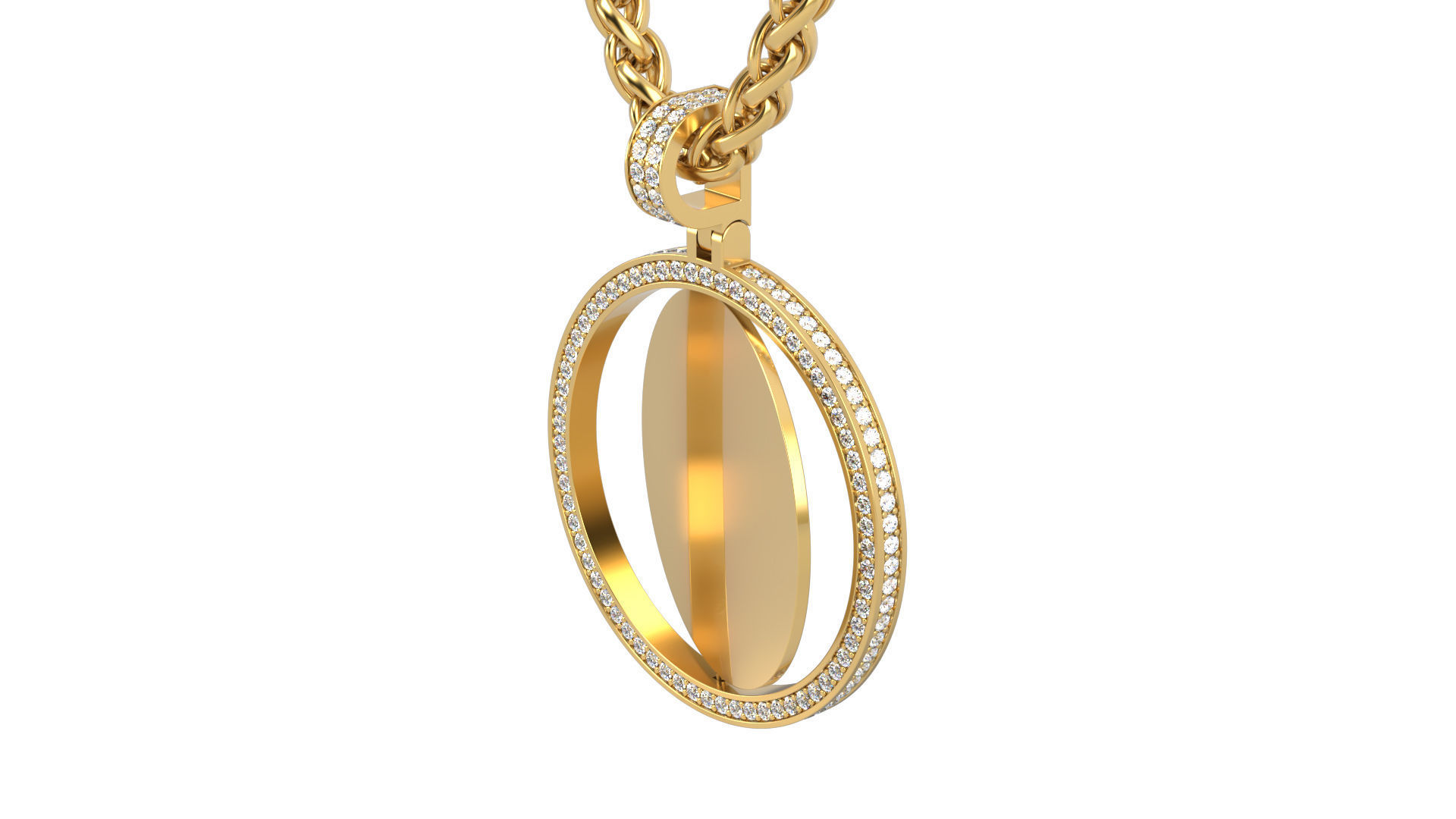 Picture pendant 1-2 inch N6 3D print model_4