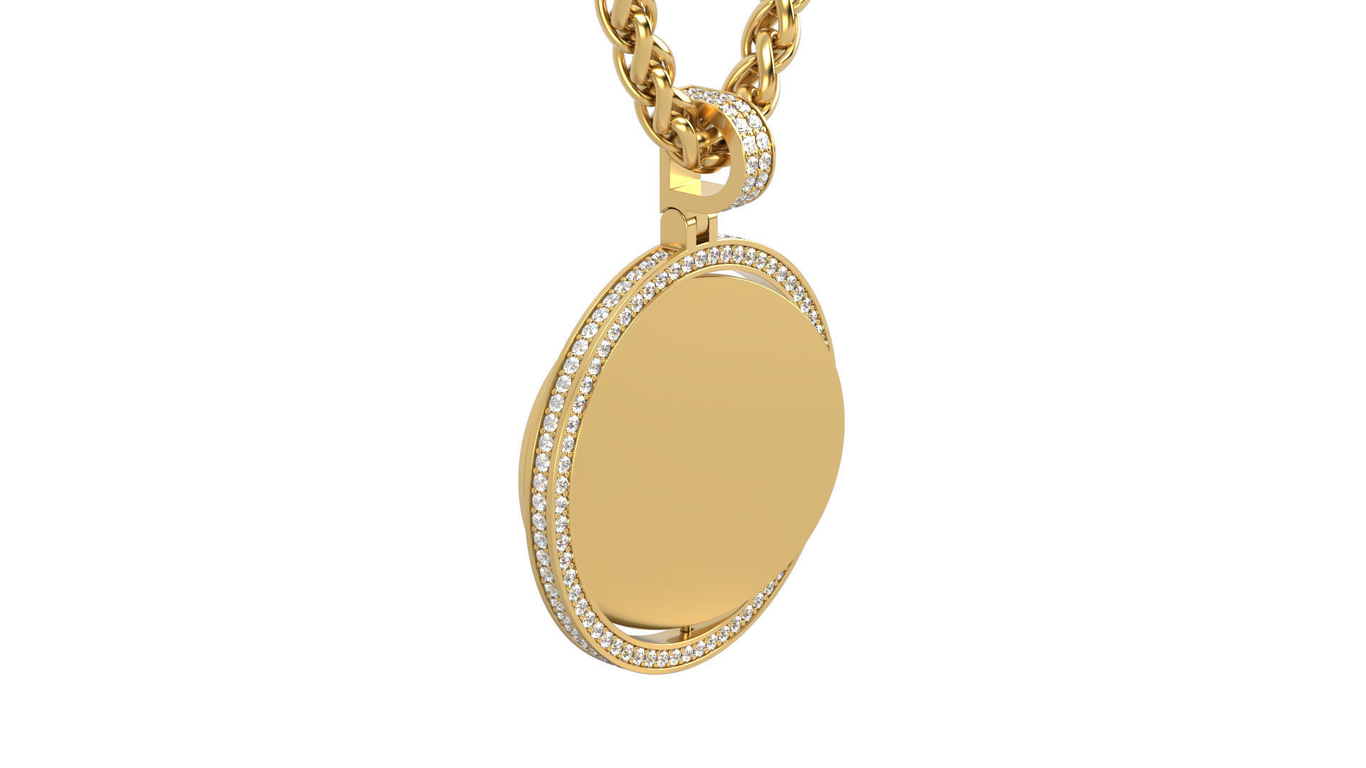 Picture pendant 1-2 inch N6 3D print model_5