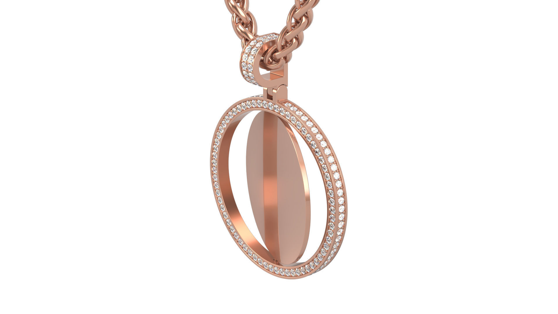 Picture pendant 1-2 inch N6 3D print model_1
