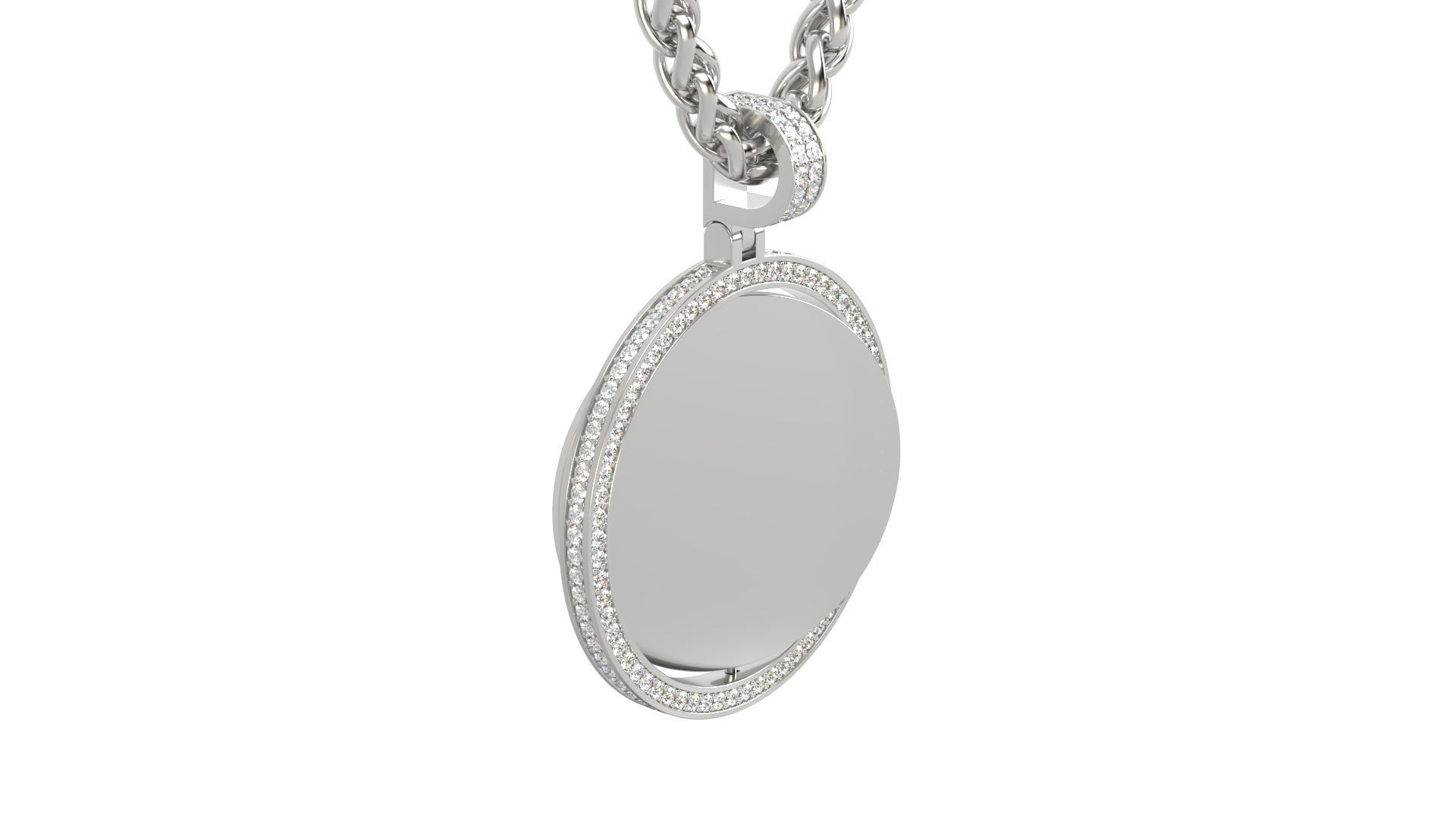 Picture pendant 1-2 inch N6 3D print model_8