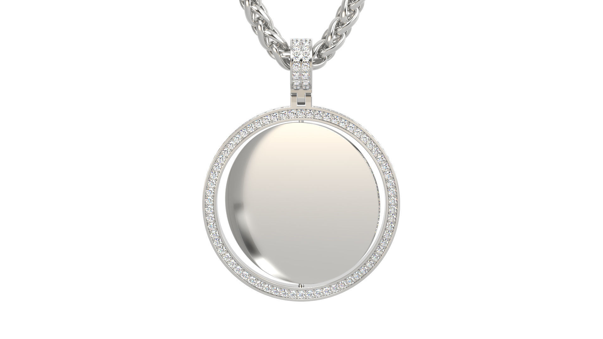 Picture pendant 1-2 inch N6 3D print model_6