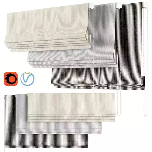 Roman Curtains 116 Schumacher WESLEY TICKING STRIPE