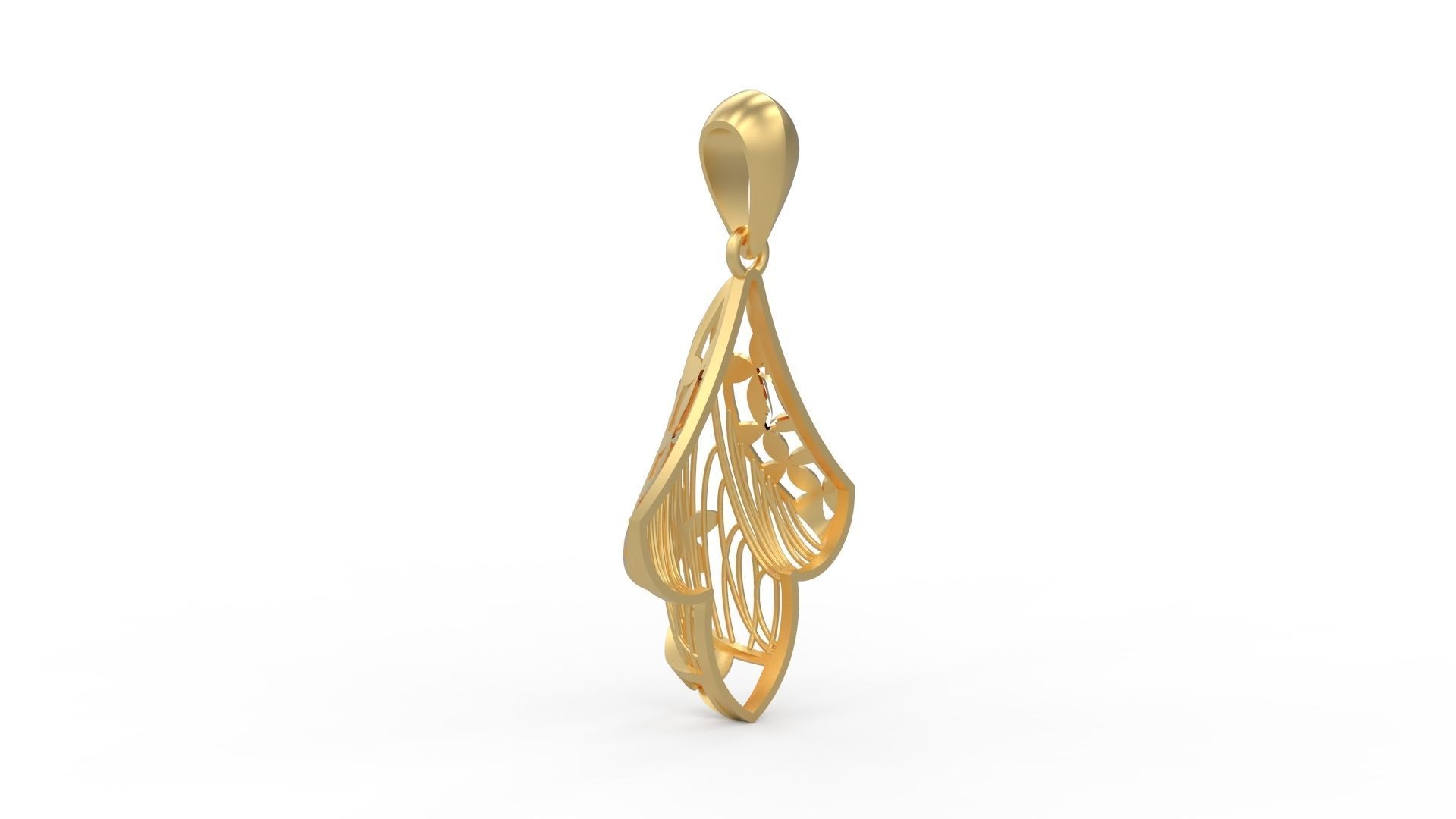 Ultra Vision Wicker Flower Pendant 3D print model_5
