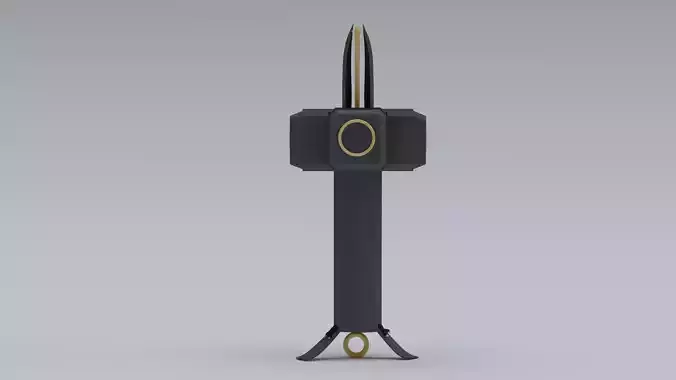 hammer pen with gold handle