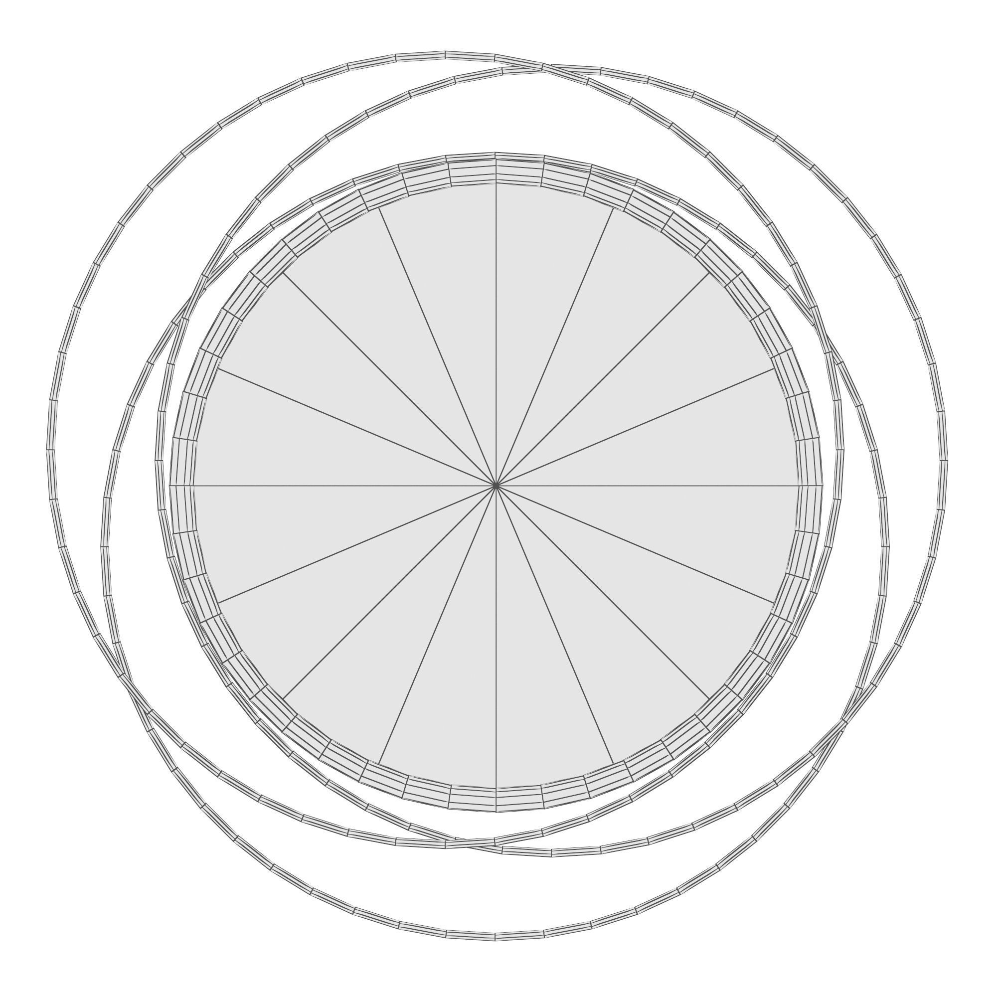 Glam Distressed Accent Mirror 3D model_2