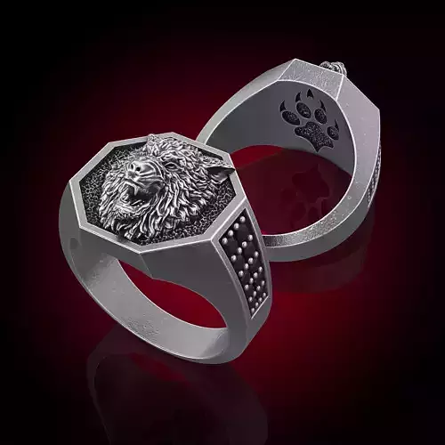 Wolf Ring Men