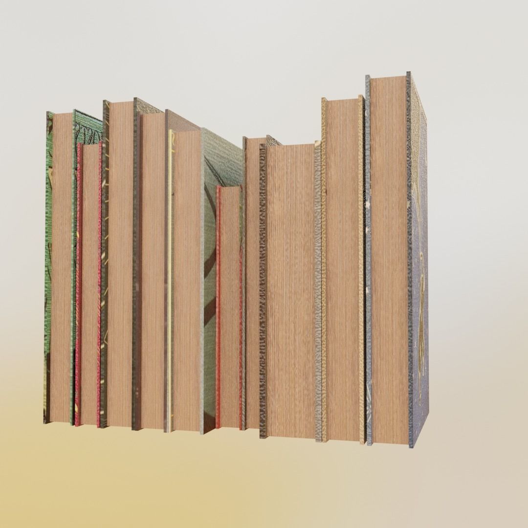 Old book Bundle - 10001 Low-poly 3D model_2