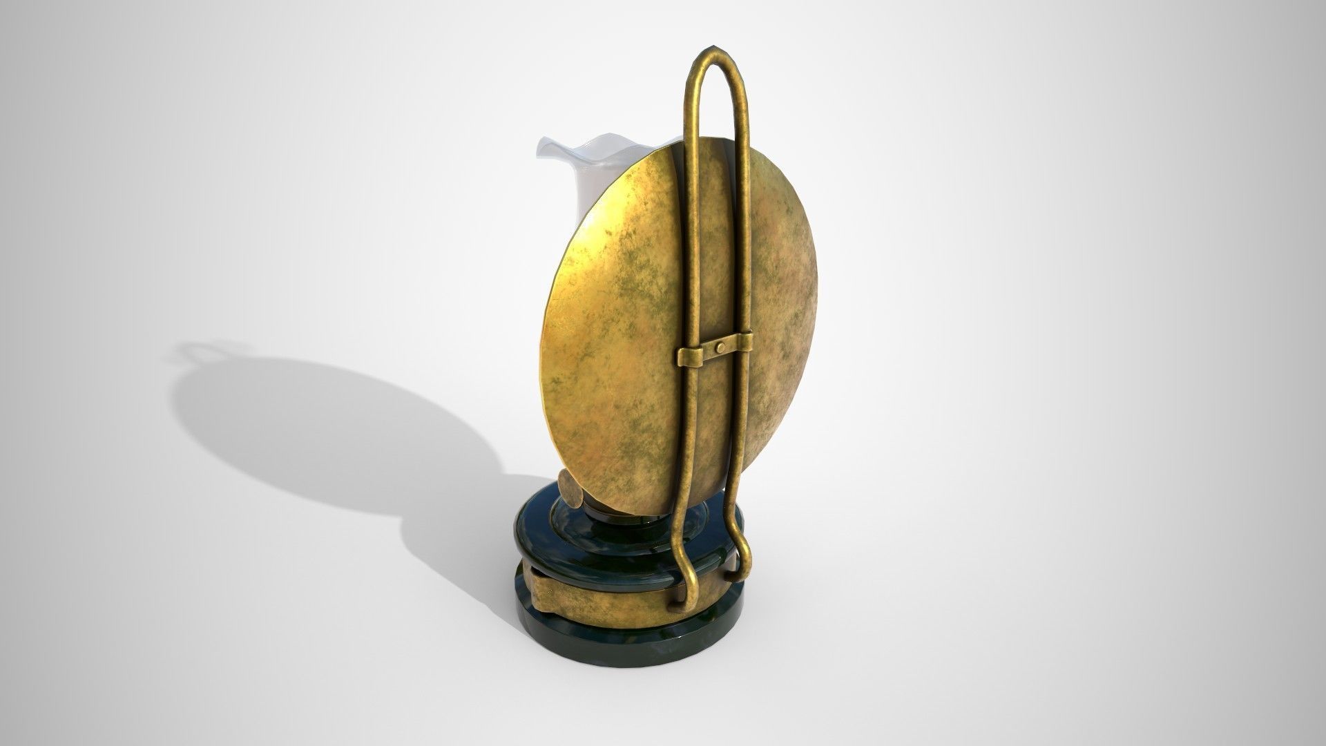 Oil lamp with shade CASSANDRA 3D model_5