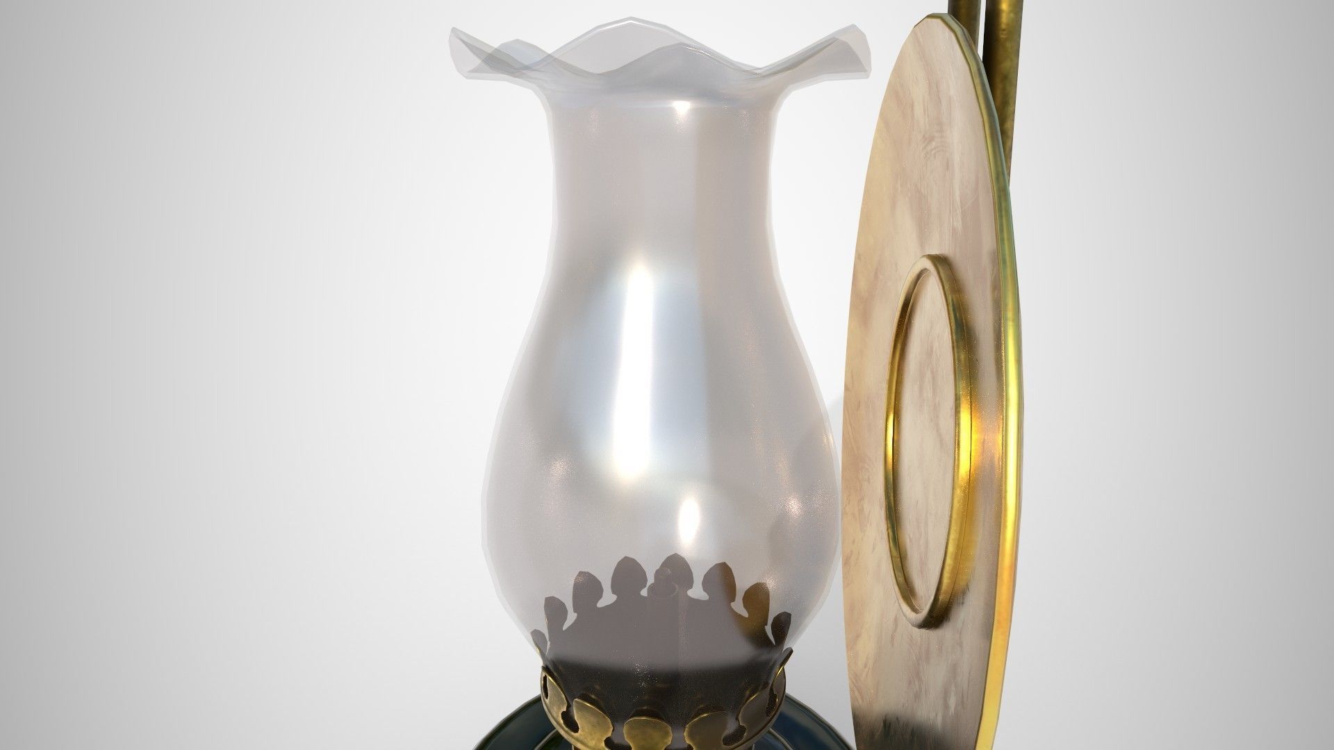 Oil lamp with shade CASSANDRA 3D model_10