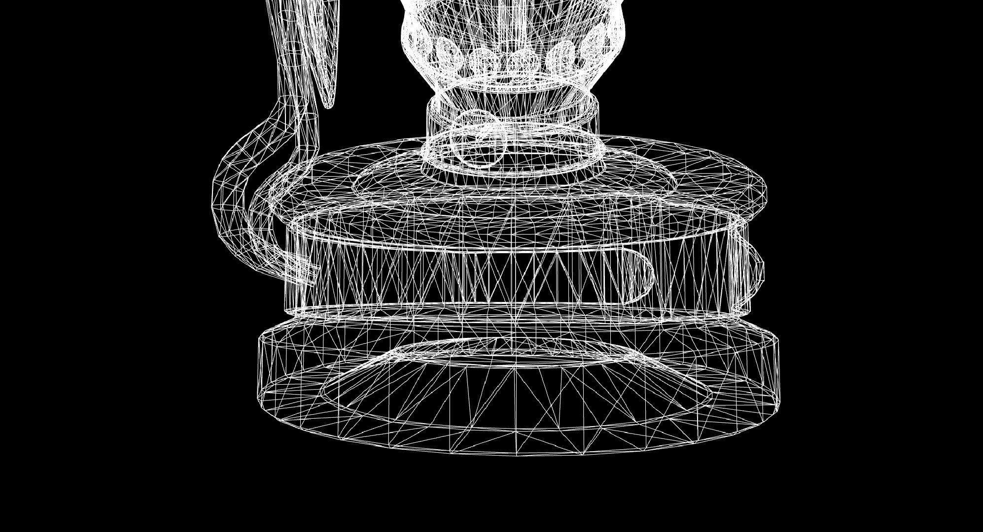 Oil lamp with shade CASSANDRA 3D model_15