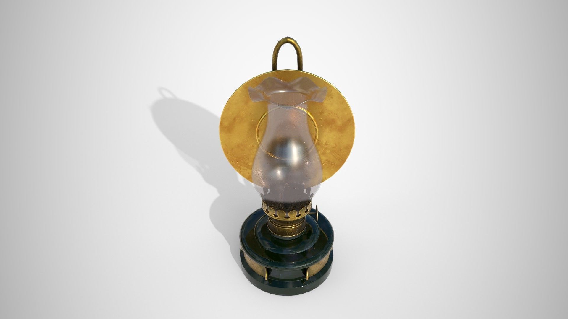 Oil lamp with shade CASSANDRA 3D model_2