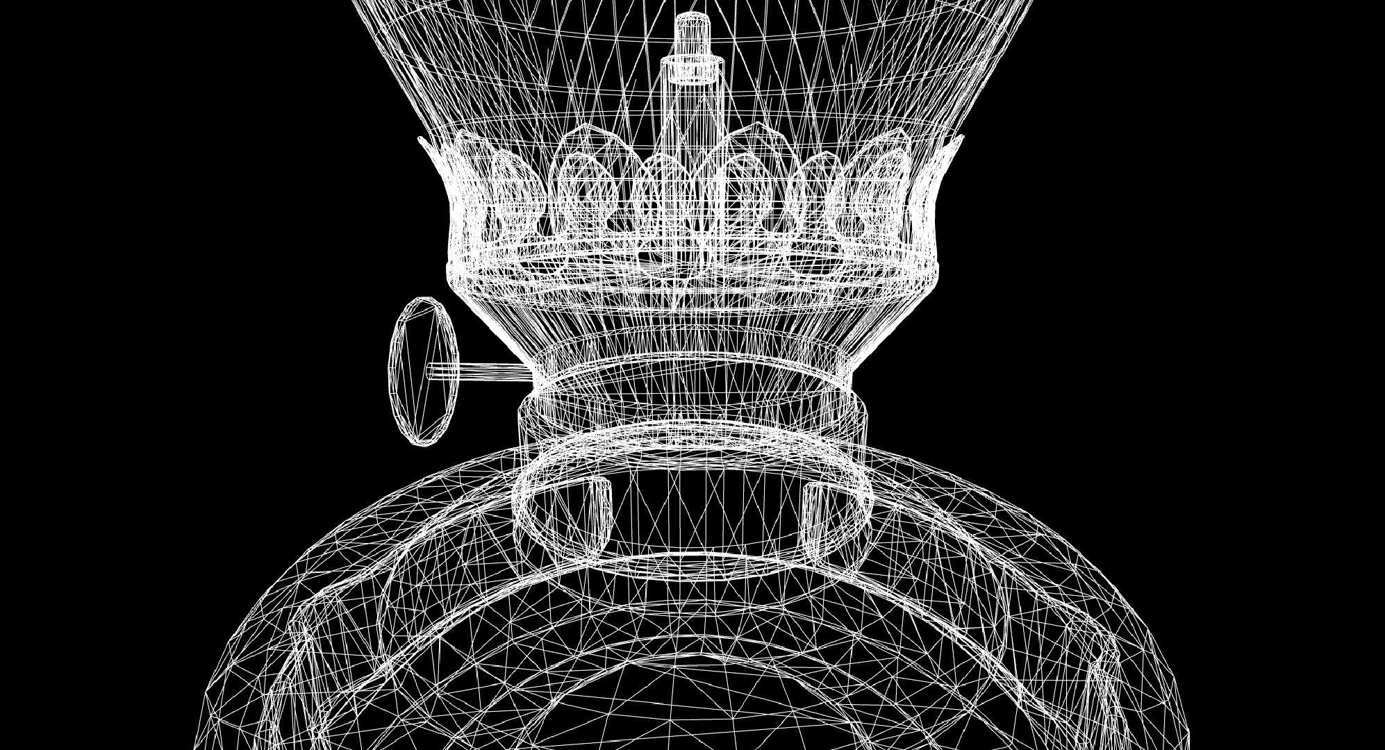 Oil lamp with shade CASSANDRA 3D model_14