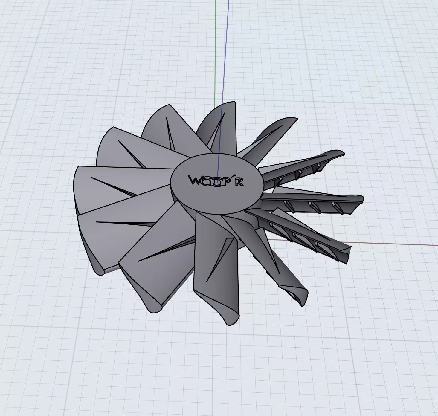 Redesigned propeller for Noctua fan 3D print model_0