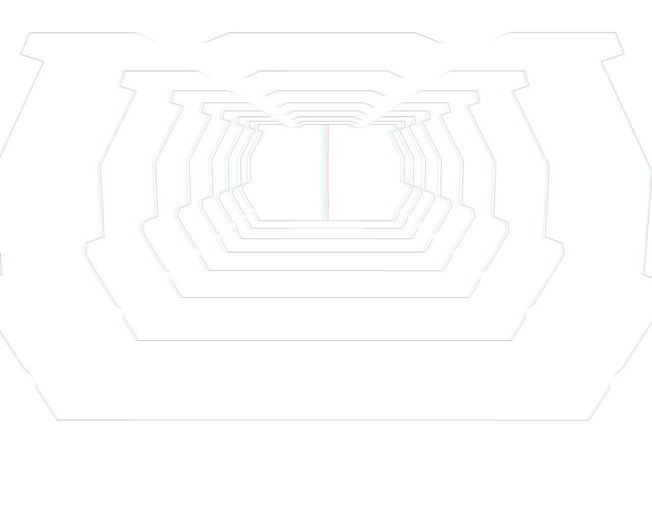 Sci-Fi Corridor Low-poly 3D model_10