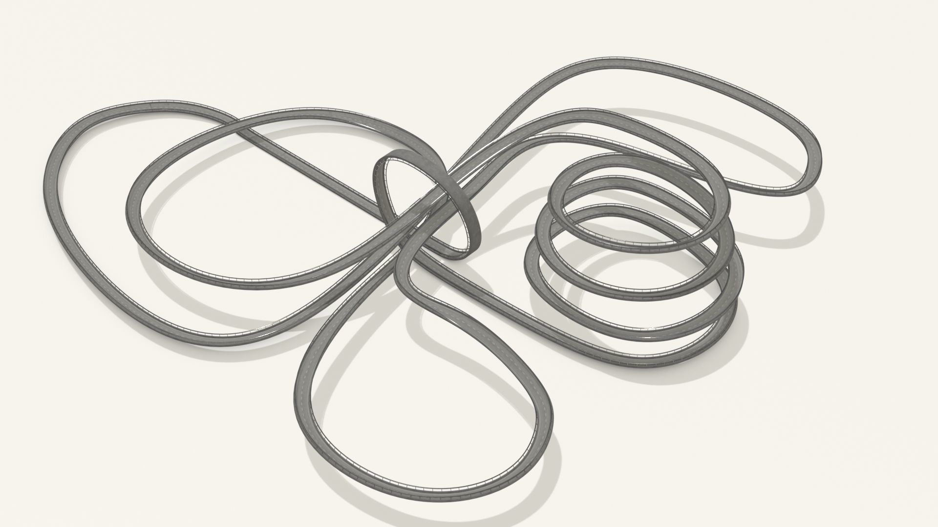 Acrobatic track Low-poly 3D model_17