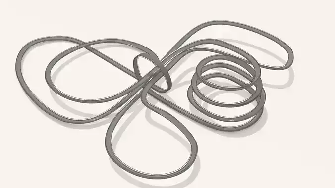 Acrobatic track Low-poly 3D model