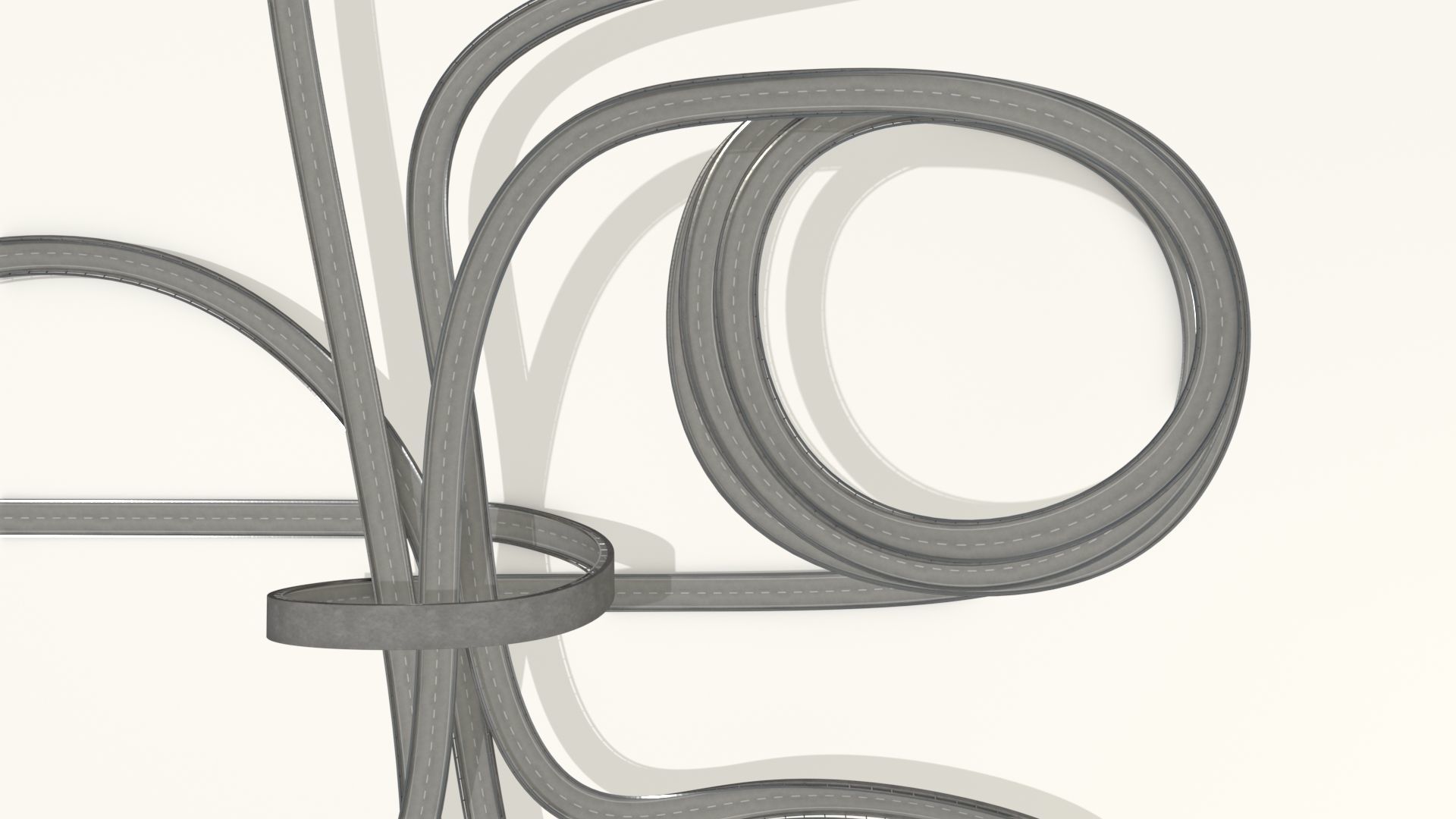 Acrobatic track Low-poly 3D model_27