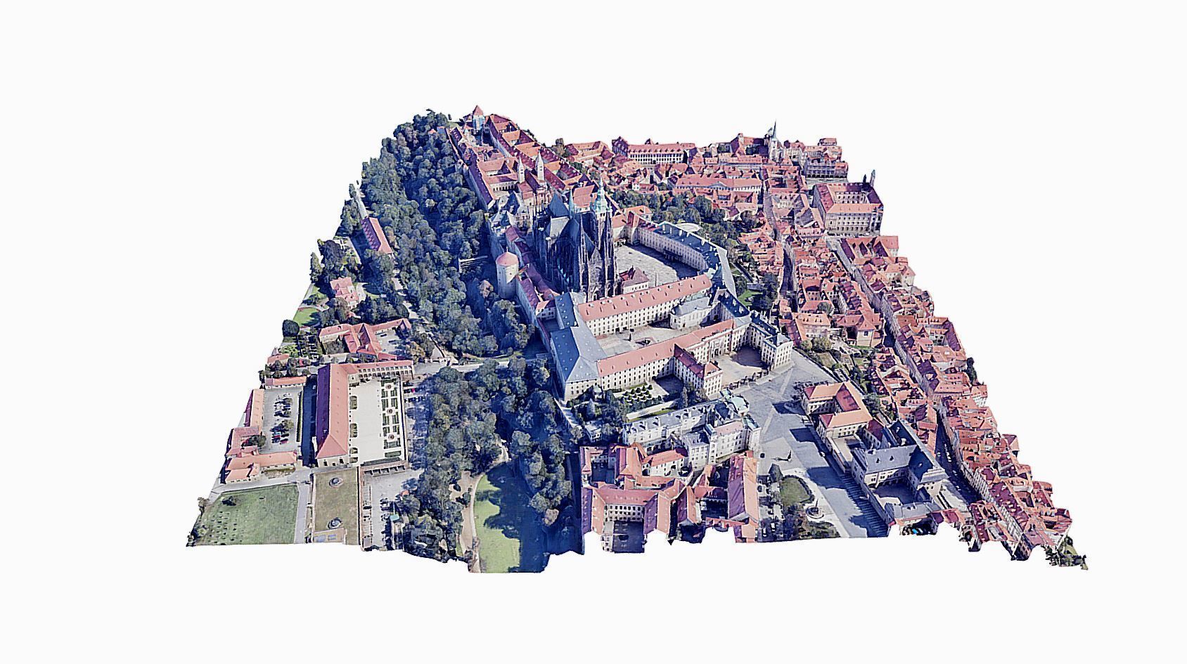Prague Castle Low-poly 3D model_7