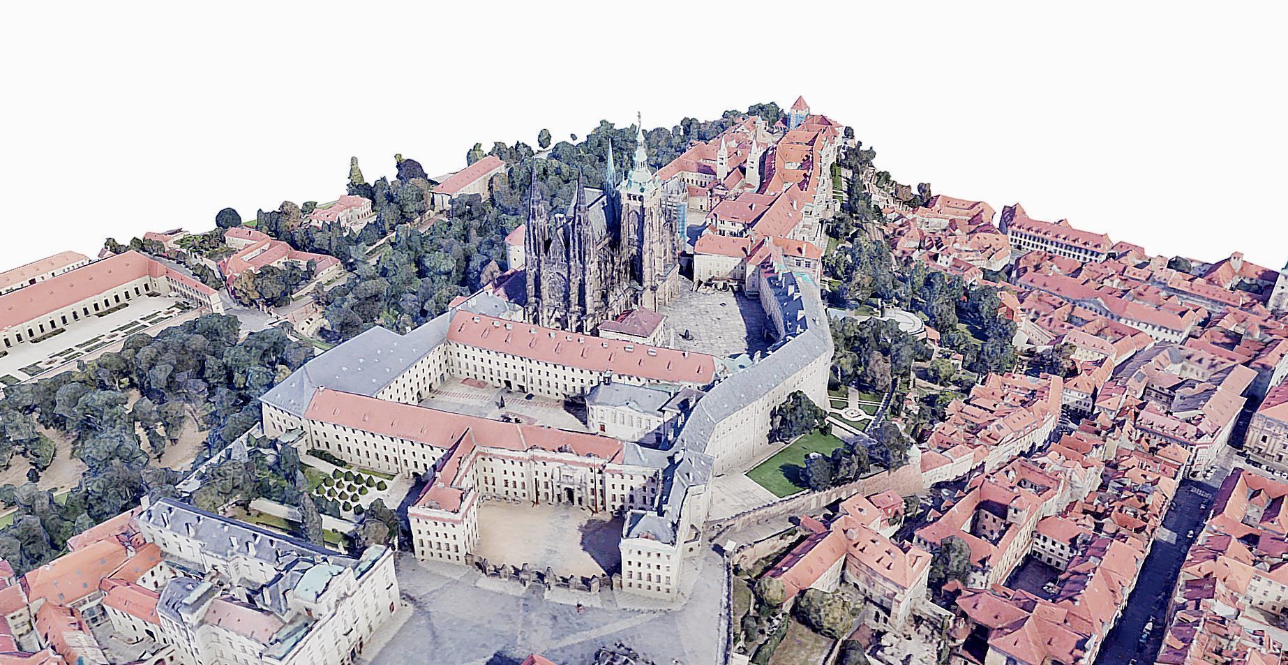 Prague Castle Low-poly 3D model_1