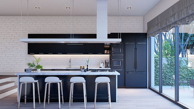 Kitchen Render with Lumion 11 3D model