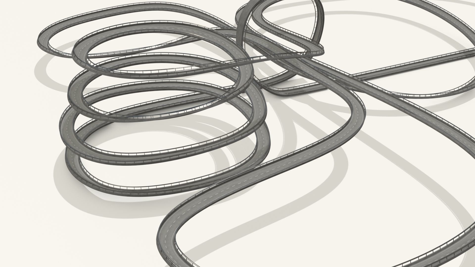 THREE ACROBATIC TRACKS 3D Model Collection_40
