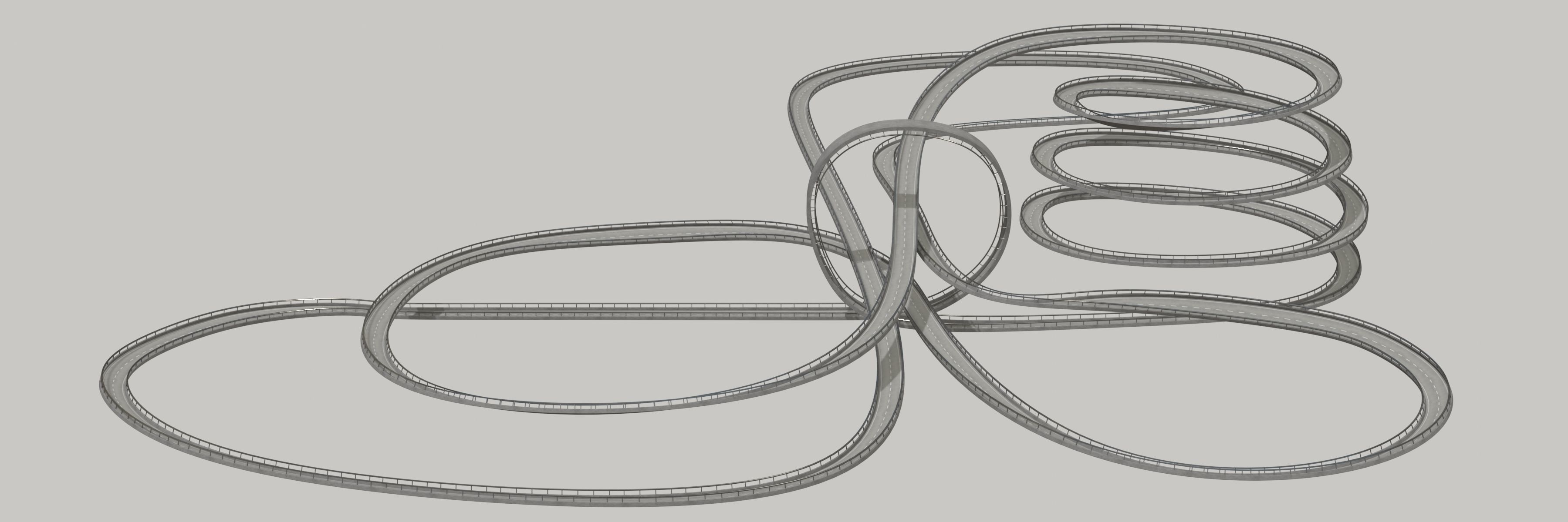 THREE ACROBATIC TRACKS 3D Model Collection_48