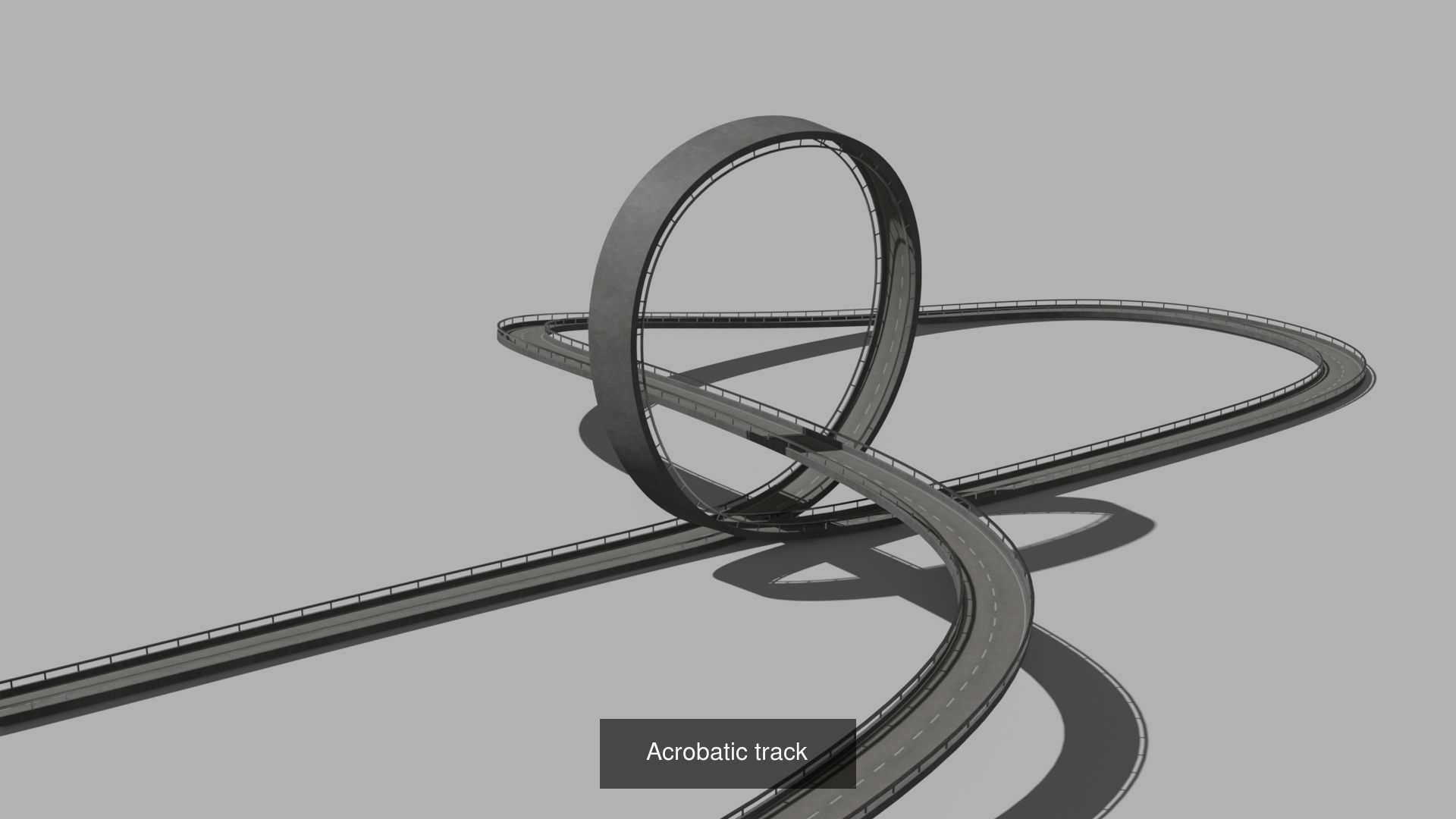 THREE ACROBATIC TRACKS 3D Model Collection_2