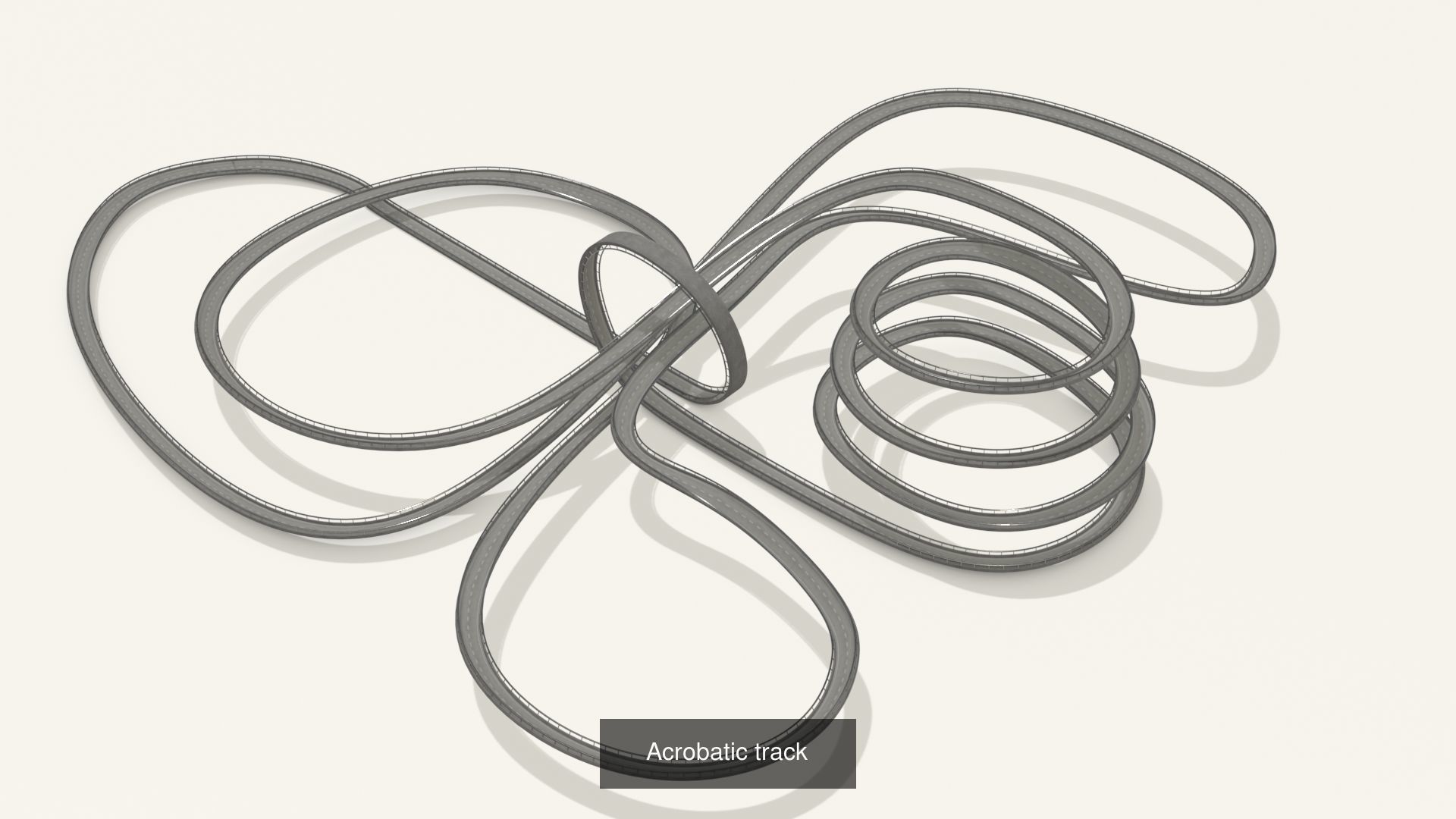 THREE ACROBATIC TRACKS 3D Model Collection_6