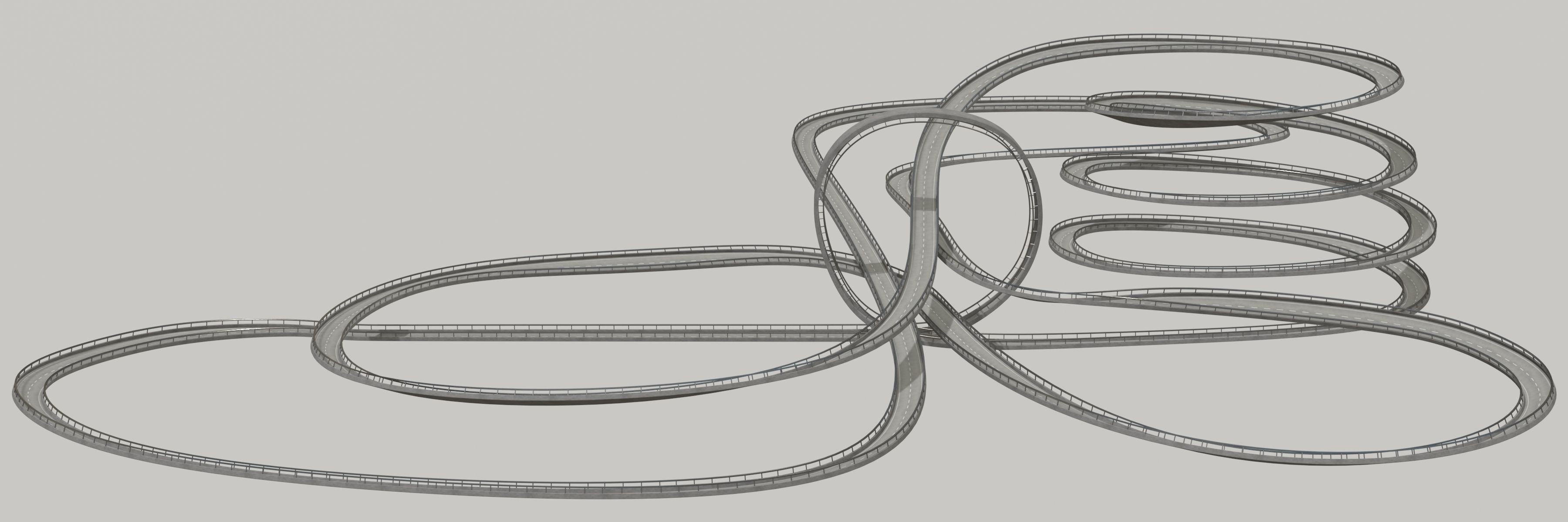 THREE ACROBATIC TRACKS 3D Model Collection_49