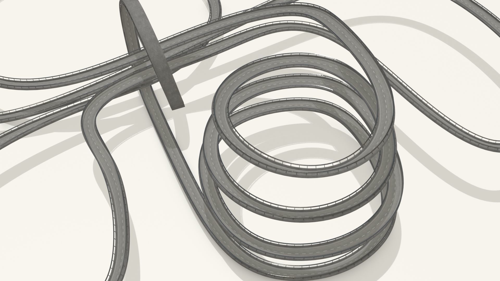 THREE ACROBATIC TRACKS 3D Model Collection_36