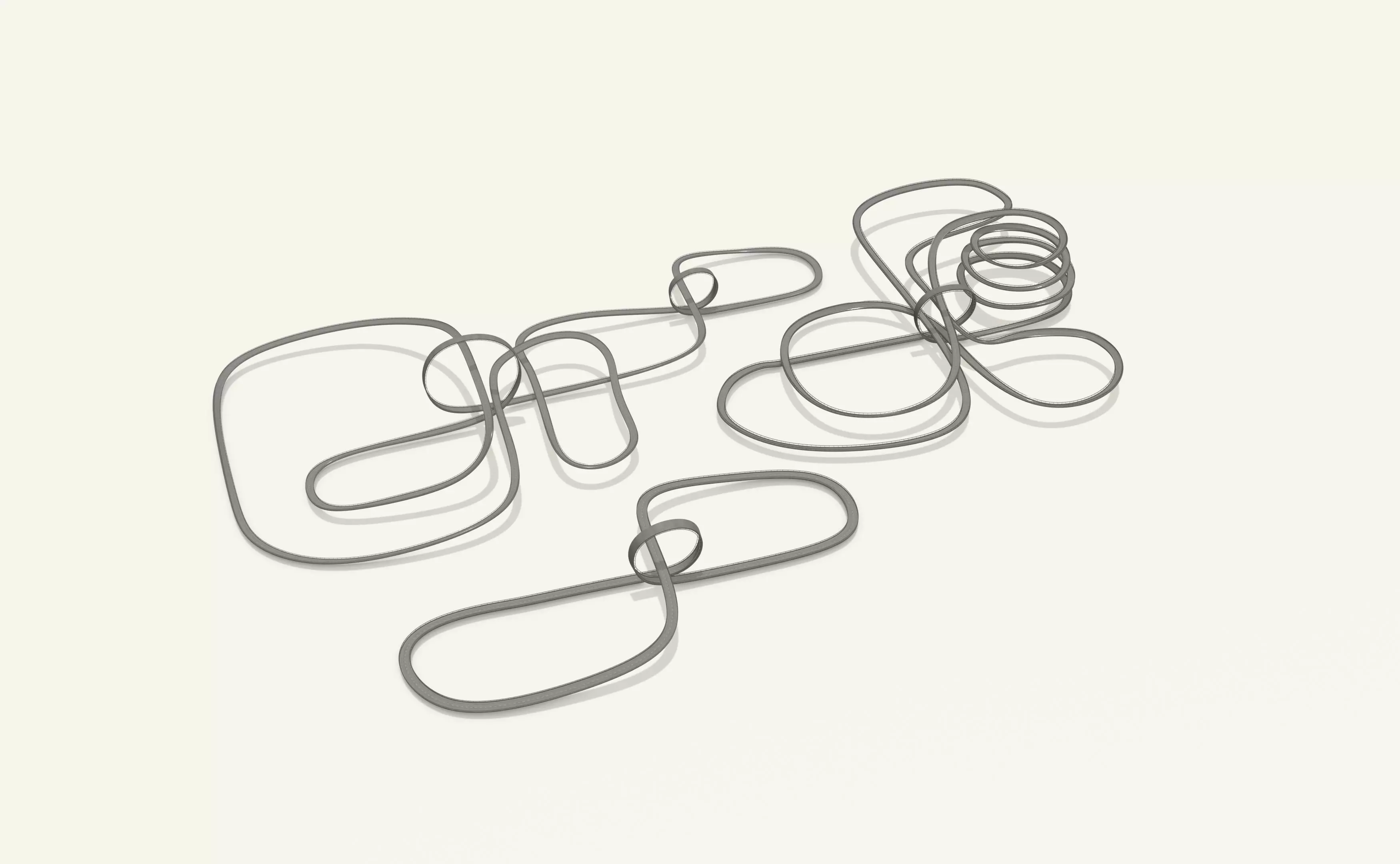 THREE ACROBATIC TRACKS 3D Model Collection_0