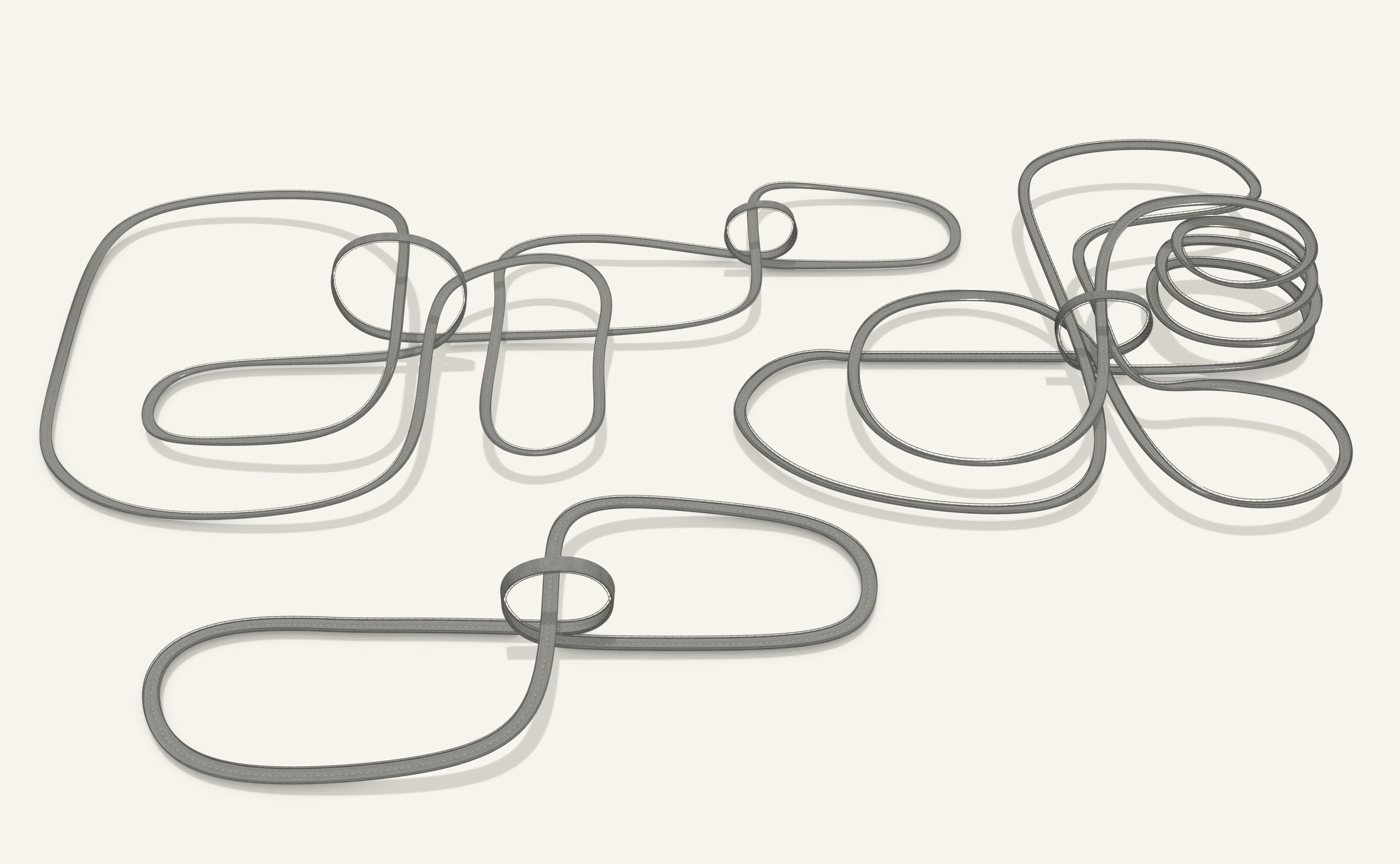 THREE ACROBATIC TRACKS 3D Model Collection_5