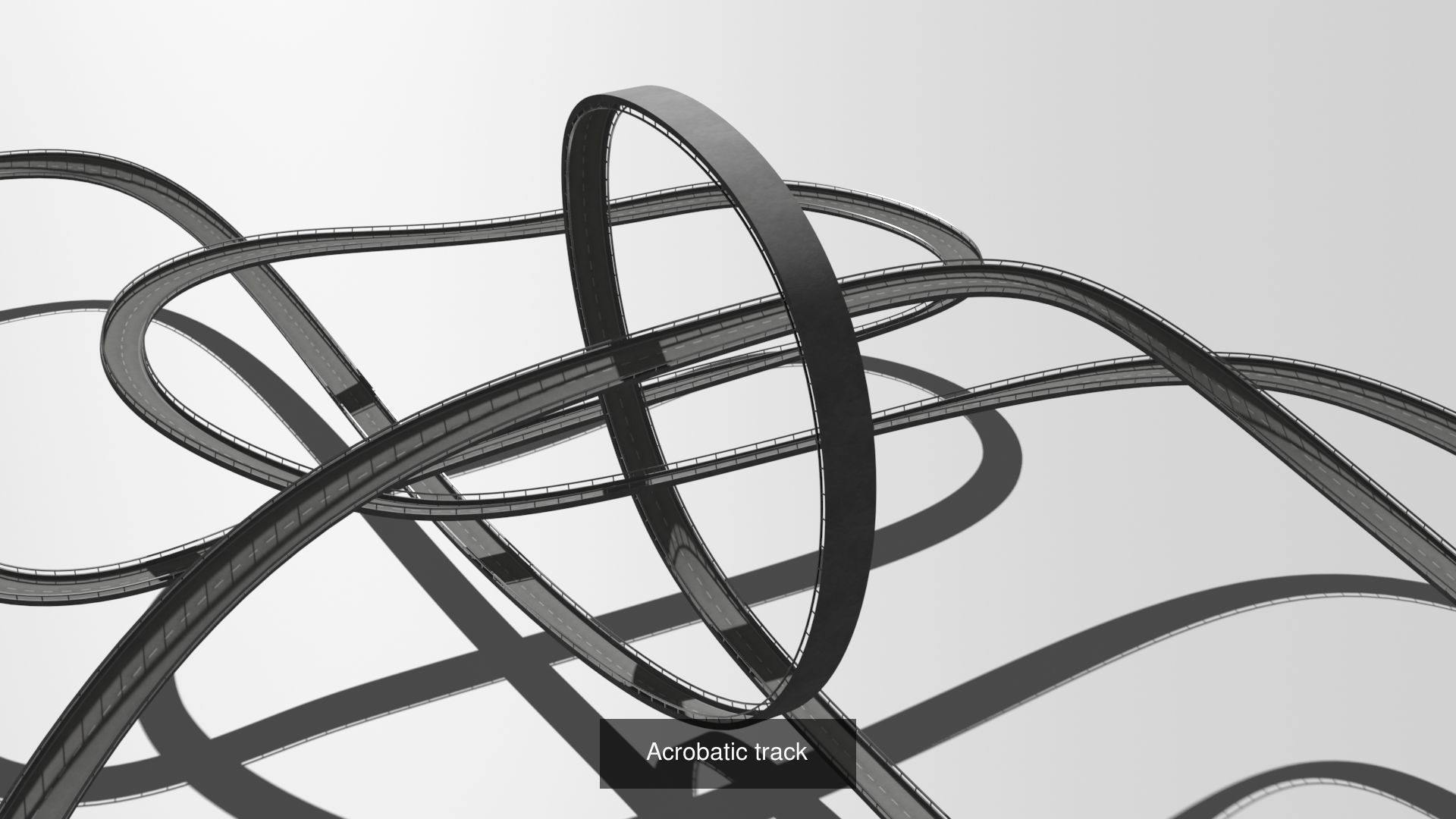 THREE ACROBATIC TRACKS 3D Model Collection_4