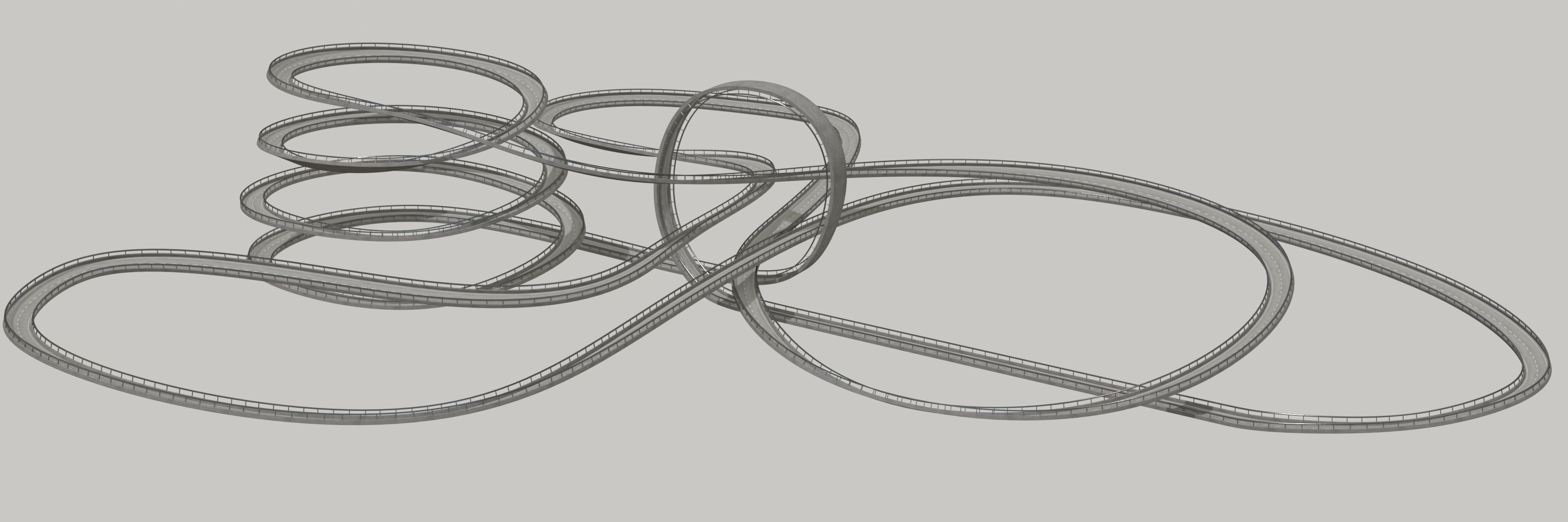 THREE ACROBATIC TRACKS 3D Model Collection_50