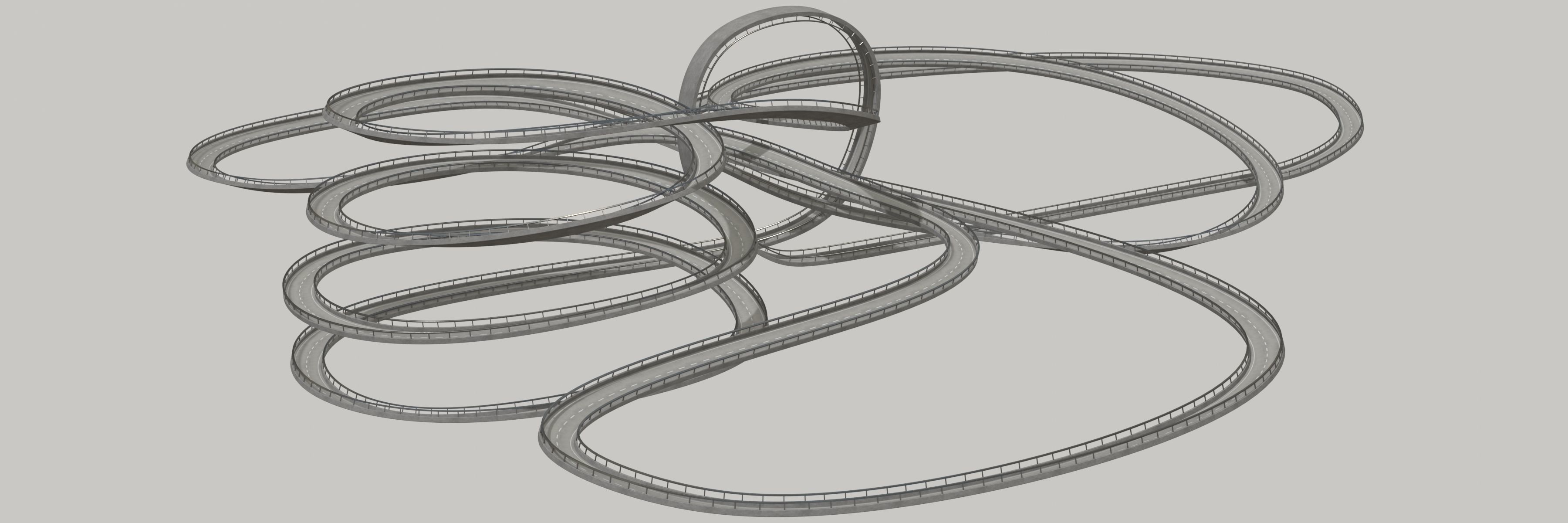 THREE ACROBATIC TRACKS 3D Model Collection_52