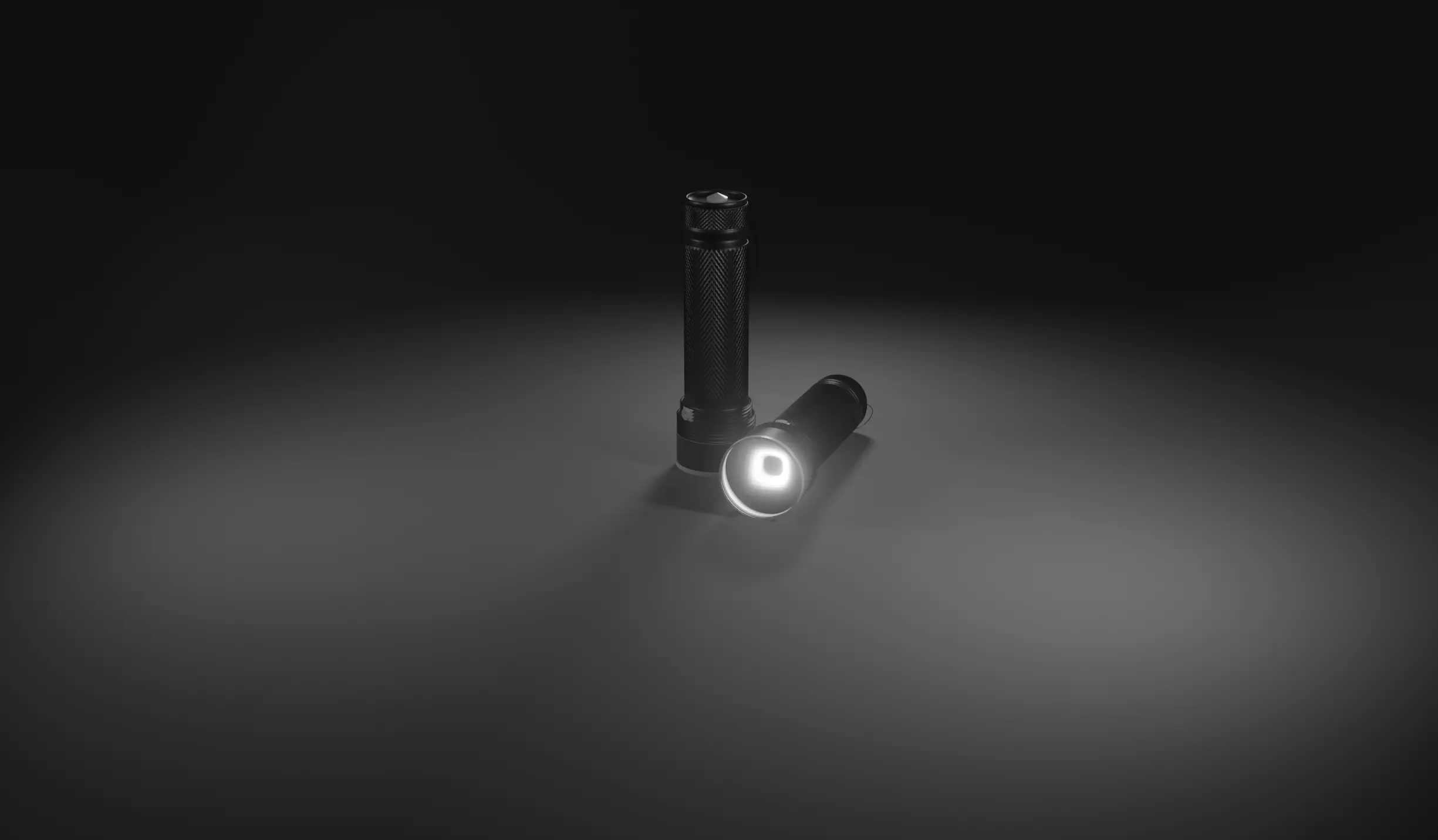 Low-Poly police flash light Low-poly 3D model