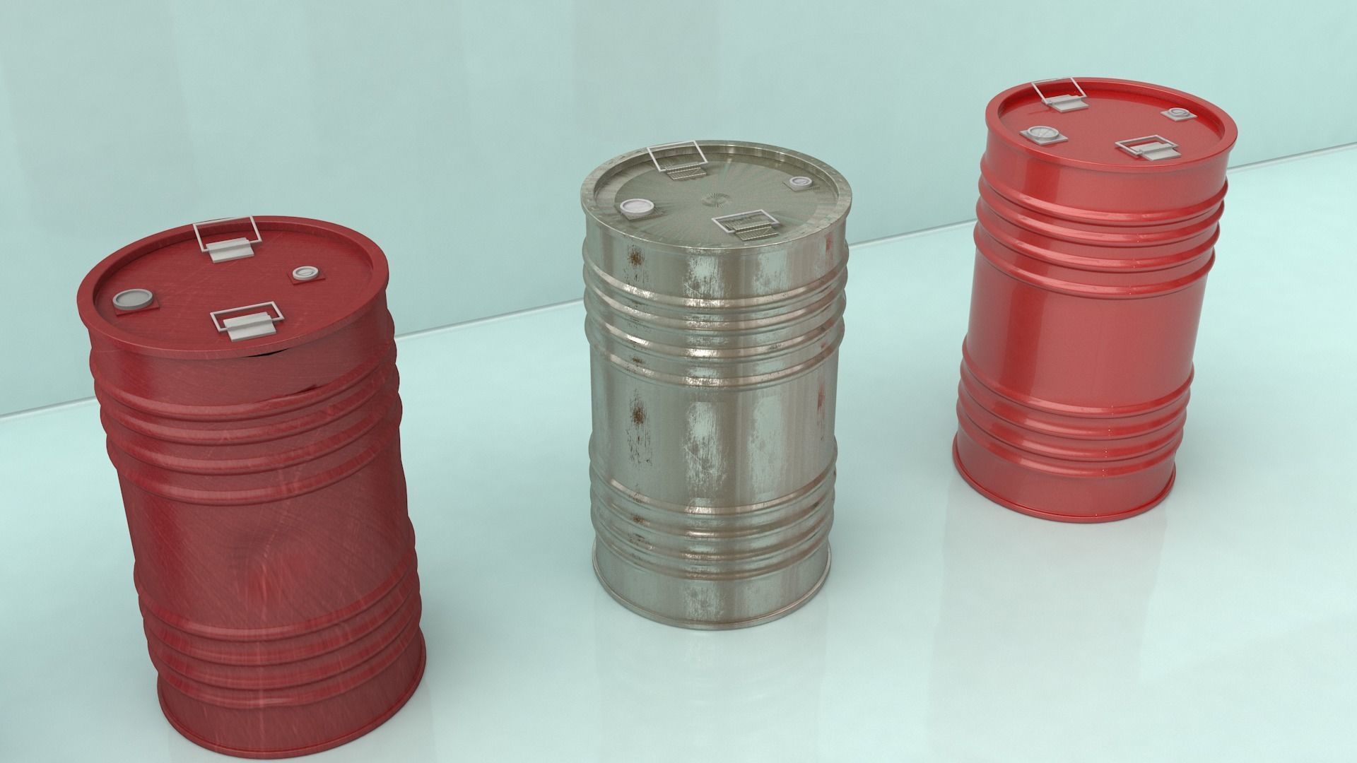 Oil Barrel 3D model_2
