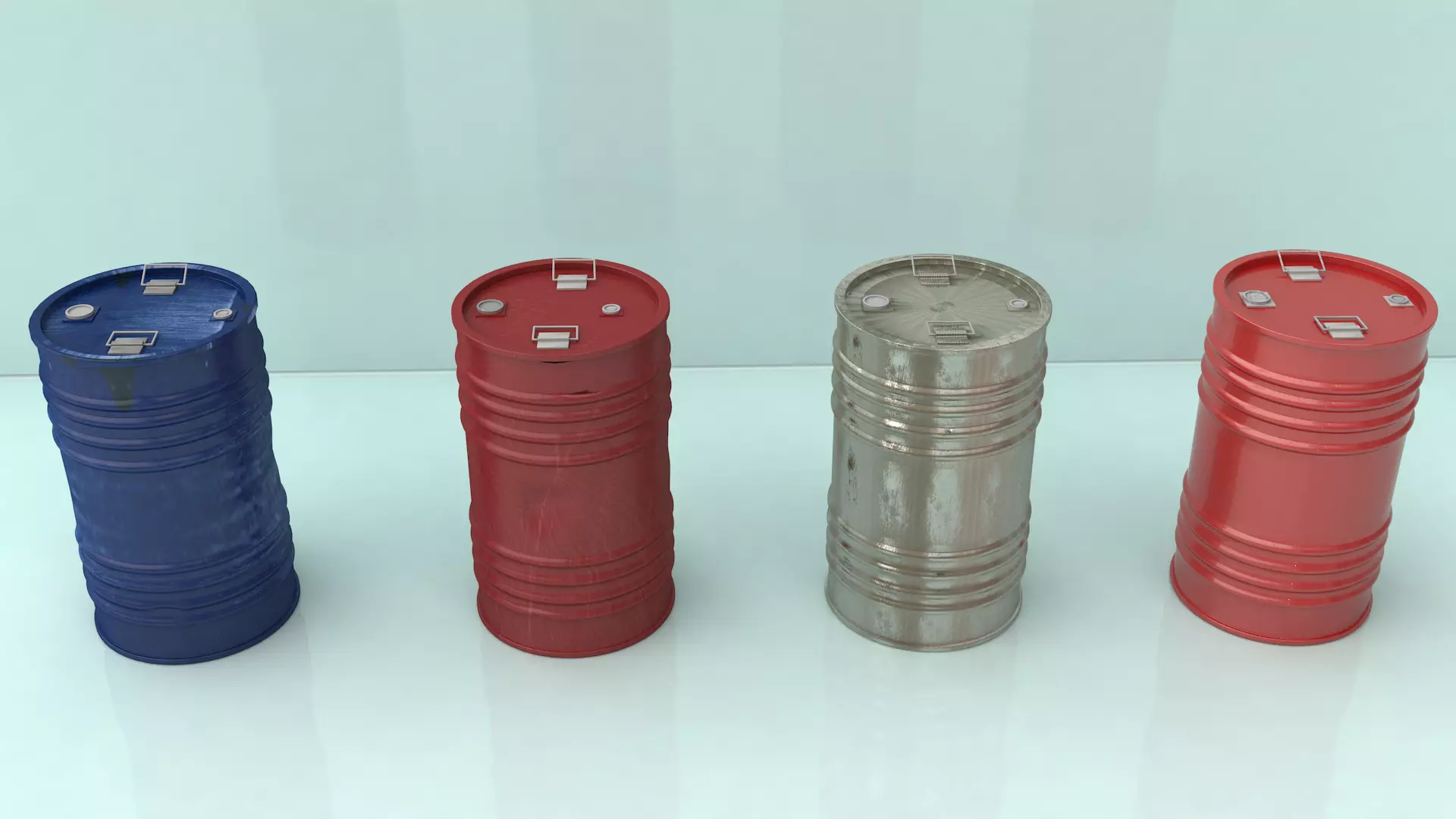 Oil Barrel 3D model_0