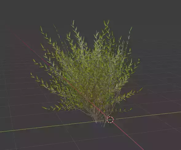5 Basic Low Poly Desert Shrubs Free low-poly 3D model