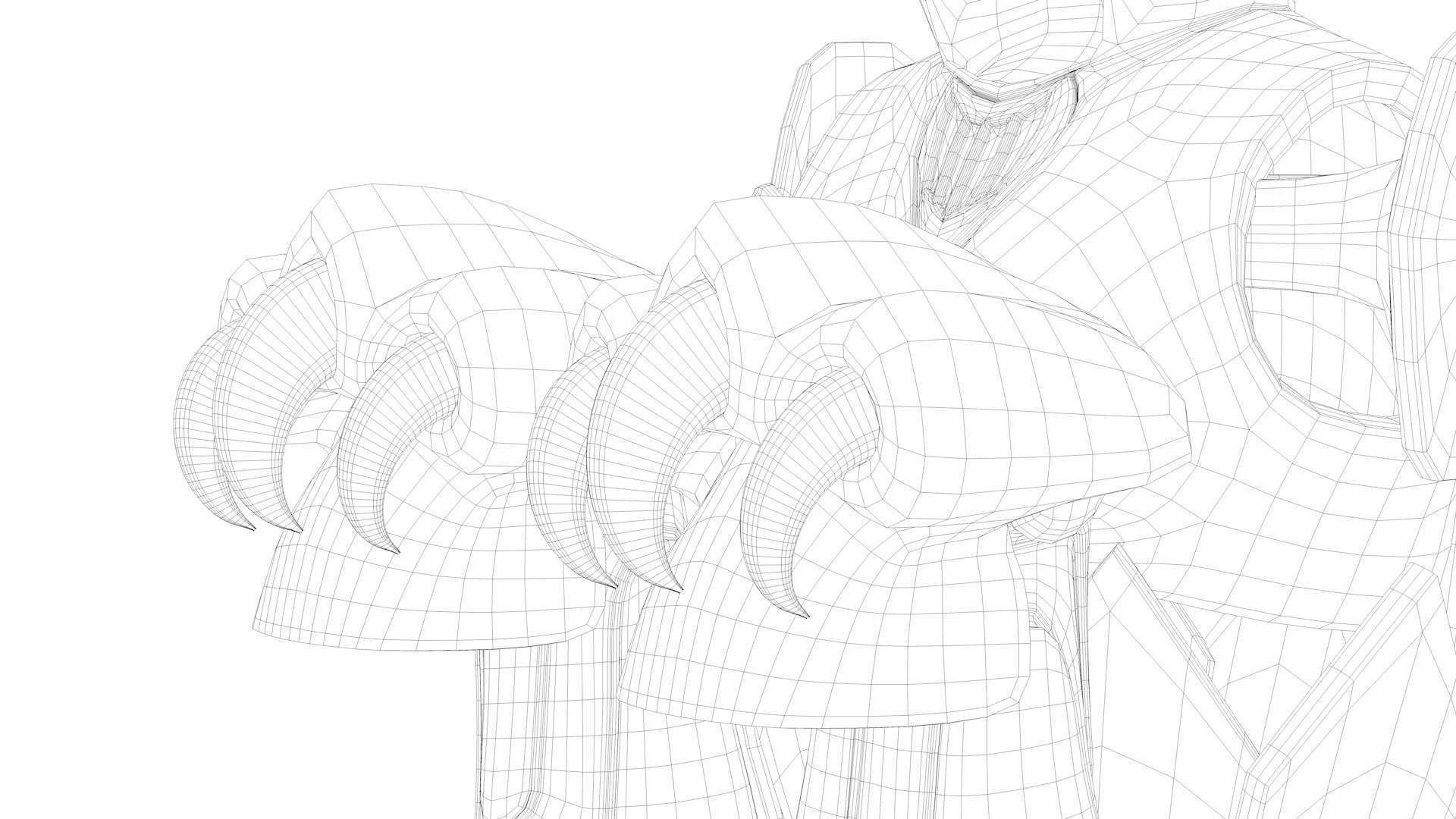 Shiryu Dragon Cloth Low-poly 3D model_18