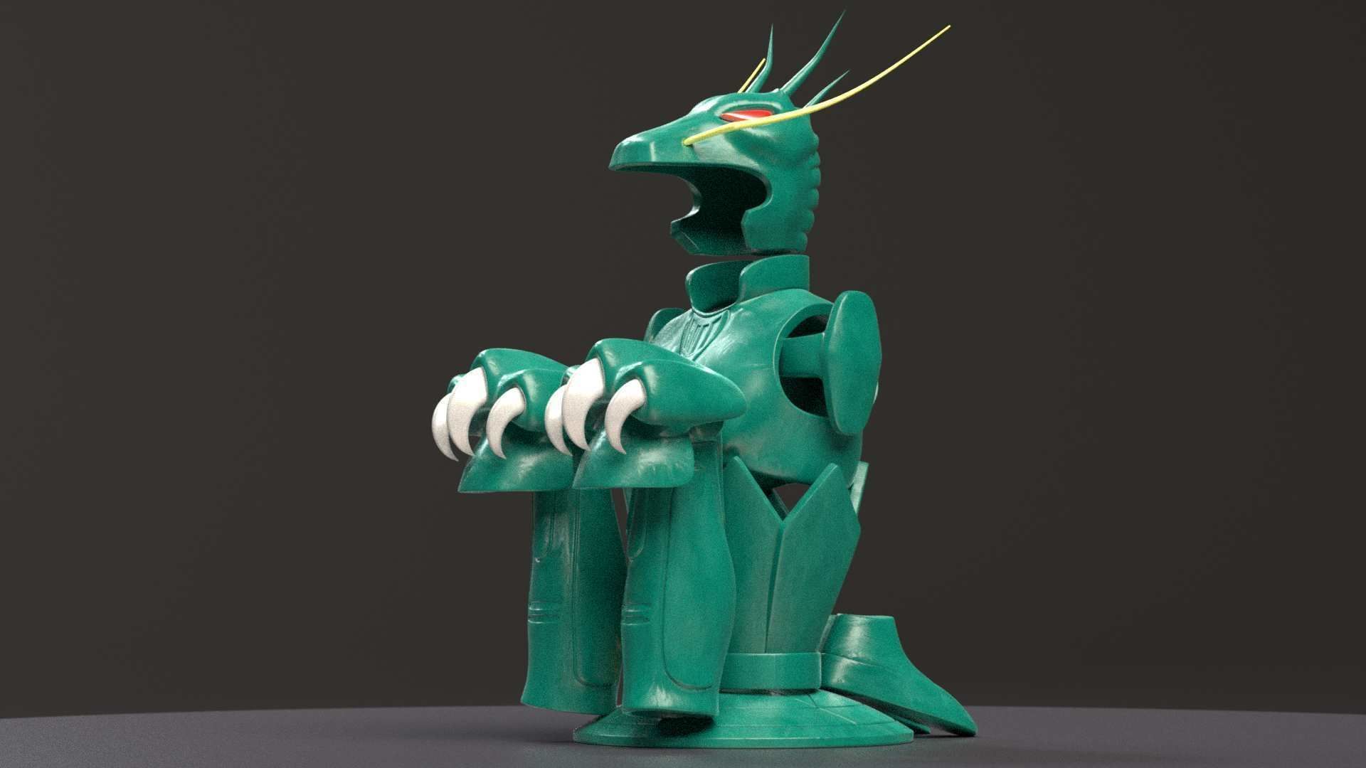 Shiryu Dragon Cloth Low-poly 3D model_2