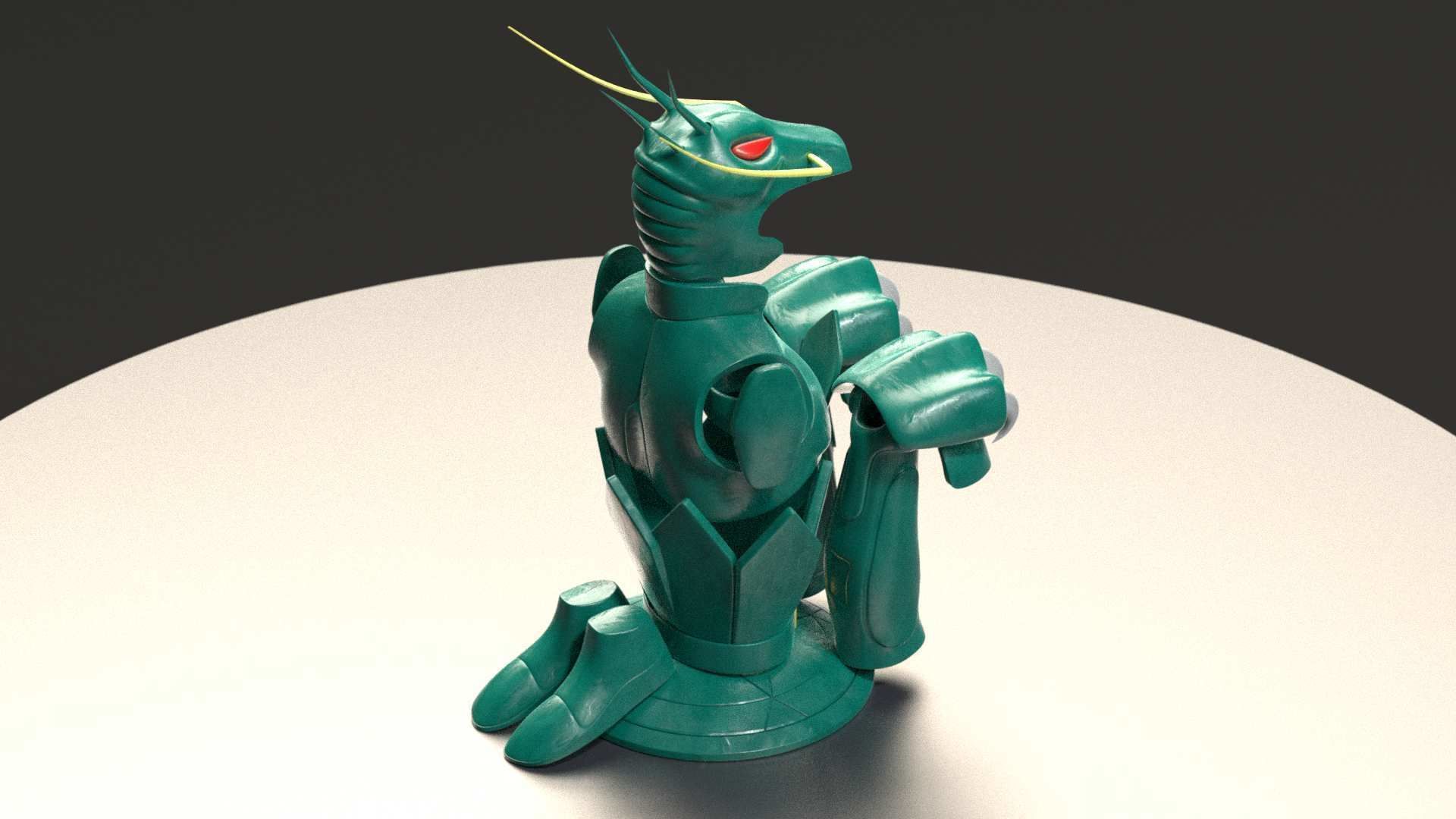 Shiryu Dragon Cloth Low-poly 3D model_5