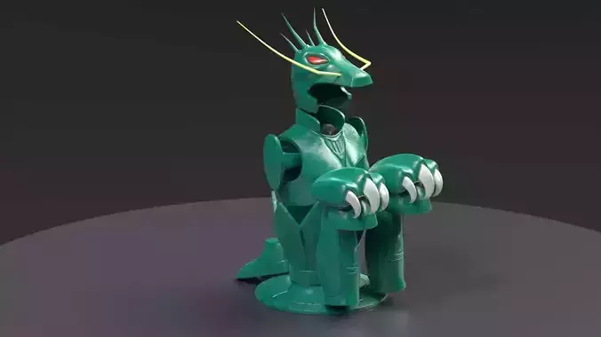 Shiryu Dragon Cloth Low-poly 3D model