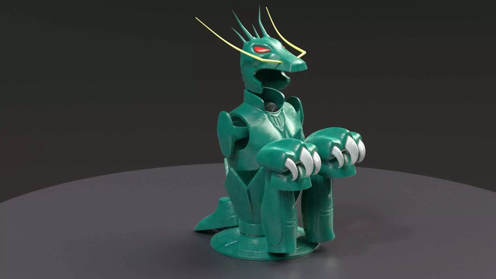 Shiryu Dragon Cloth Low-poly 3D model_0