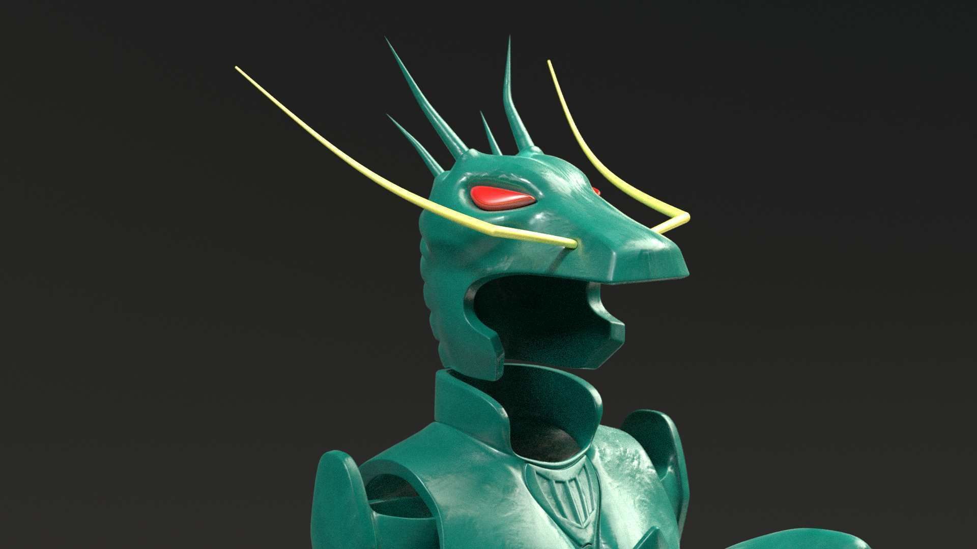 Shiryu Dragon Cloth Low-poly 3D model_6