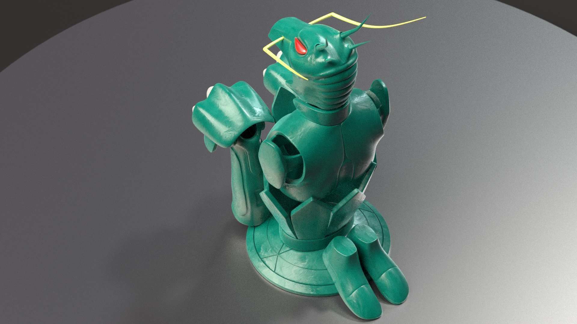 Shiryu Dragon Cloth Low-poly 3D model_4