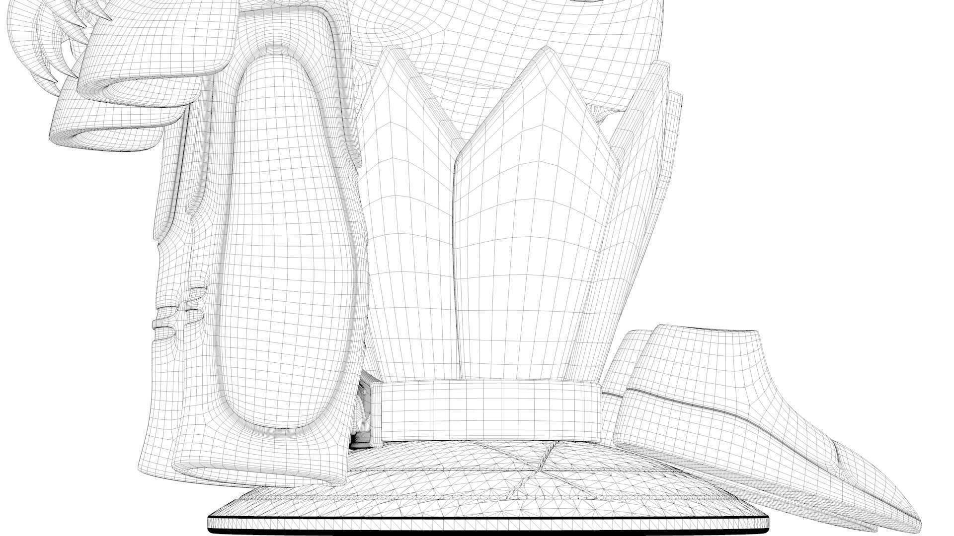 Shiryu Dragon Cloth Low-poly 3D model_19